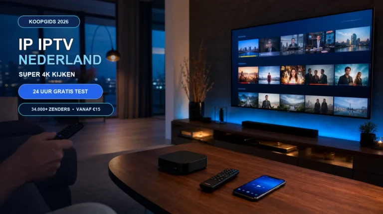 IP IPTV Nederland met Smart TV IPTV box en 24 uur gratis test