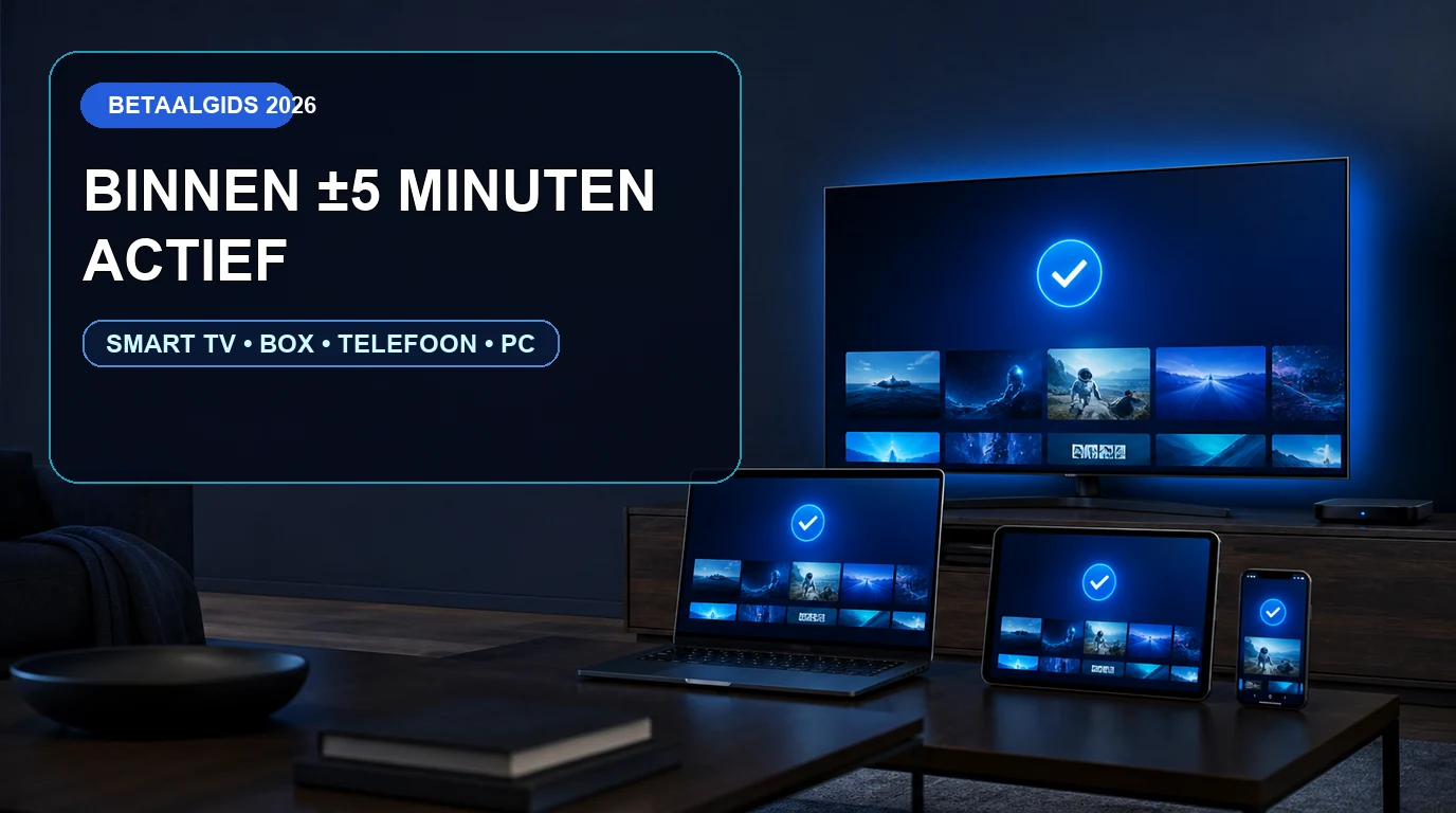 IPTV Klarna activering op Smart TV telefoon tablet en computer