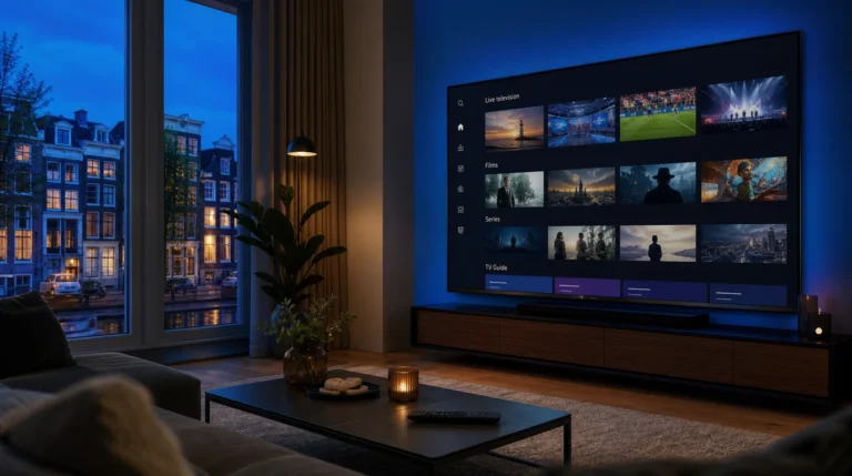 Pandora IPTV Nederland 2026 op een moderne Smart TV