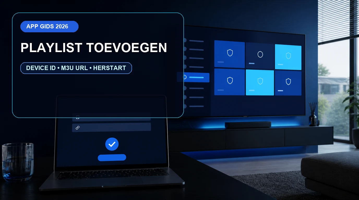 Smart IPTV playlist toevoegen met Device ID en M3U URL